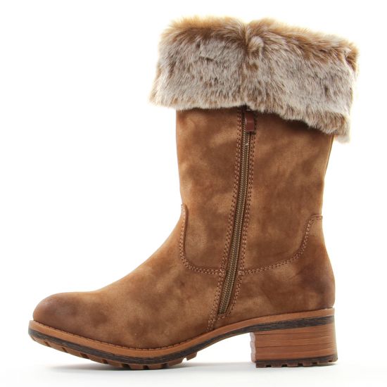 bottillons marron mode femme automne hiver - Photo Produit 3