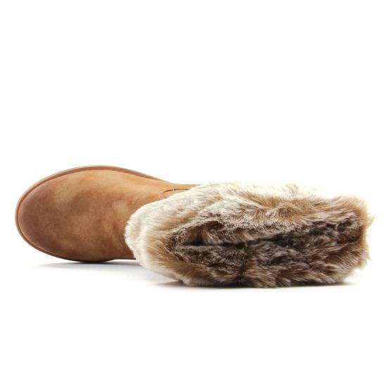 bottillons marron mode femme automne hiver - Photo Produit 4