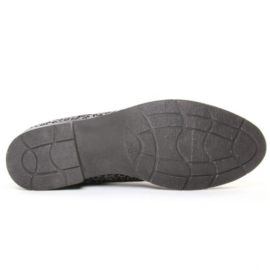 bottines à lacets gris léopard mode femme automne hiver - Photo Produit 5