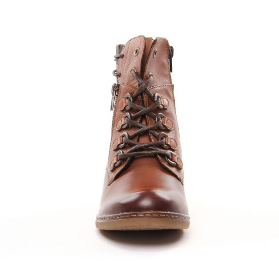 bottines à lacets marron mode femme automne hiver - Photo Produit 6