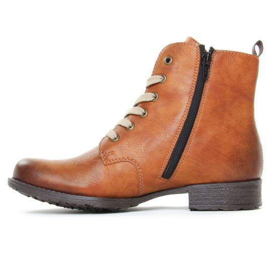 bottines à lacets marron mode femme automne hiver - Photo Produit 3