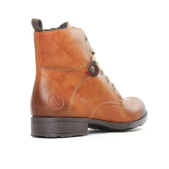 bottines à lacets marron mode femme automne hiver - Photo Produit 7