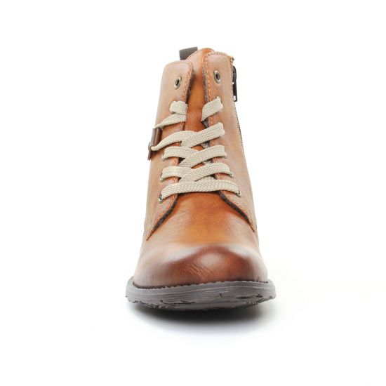bottines à lacets marron mode femme automne hiver - Photo Produit 6