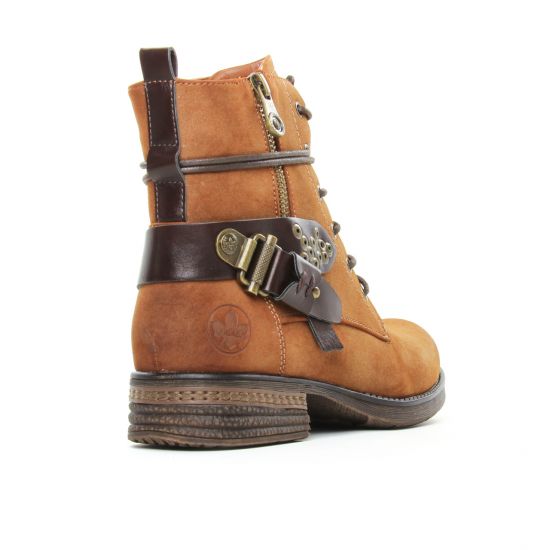 bottines à lacets marron mode femme automne hiver - Photo Produit 7