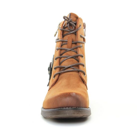 bottines à lacets marron mode femme automne hiver - Photo Produit 6