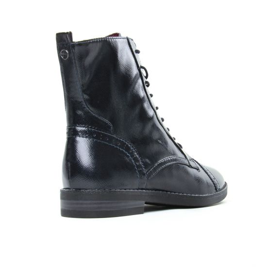 bottines à lacets noir bleu mode femme automne hiver - Photo Produit 7