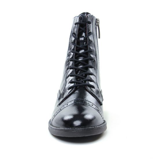 bottines à lacets noir bleu mode femme automne hiver - Photo Produit 6