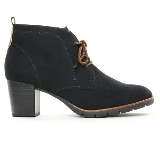 bottines à lacets noir mode femme automne hiver - Photo Produit 2