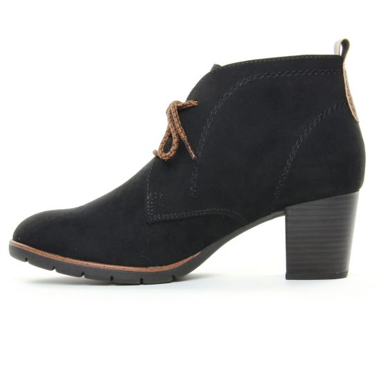bottines à lacets noir mode femme automne hiver - Photo Produit 3