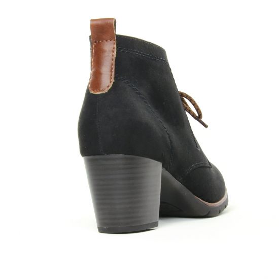 bottines à lacets noir mode femme automne hiver - Photo Produit 7