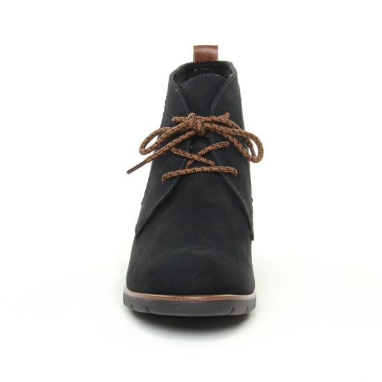 bottines à lacets noir mode femme automne hiver - Photo Produit 6