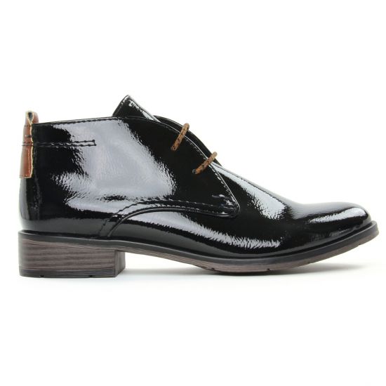 bottines à lacets noir mode femme automne hiver - Photo Produit 2