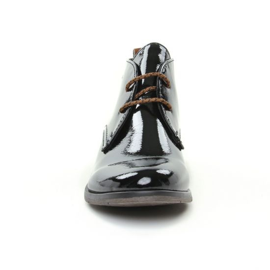 bottines à lacets noir mode femme automne hiver - Photo Produit 6