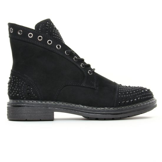 bottines à lacets noir mode femme automne hiver - Photo Produit 2