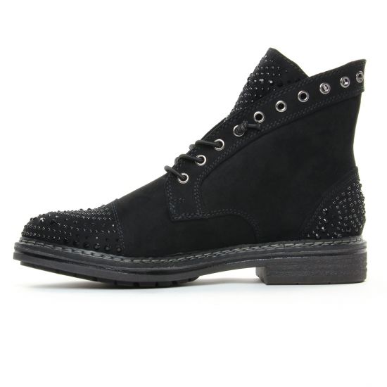bottines à lacets noir mode femme automne hiver - Photo Produit 3