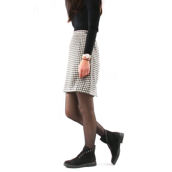 bottines à lacets noir mode femme automne hiver - Photo Produit 8