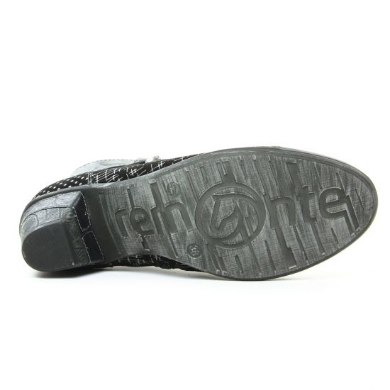 bottines à lacets noir multi mode femme automne hiver - Photo Produit 5
