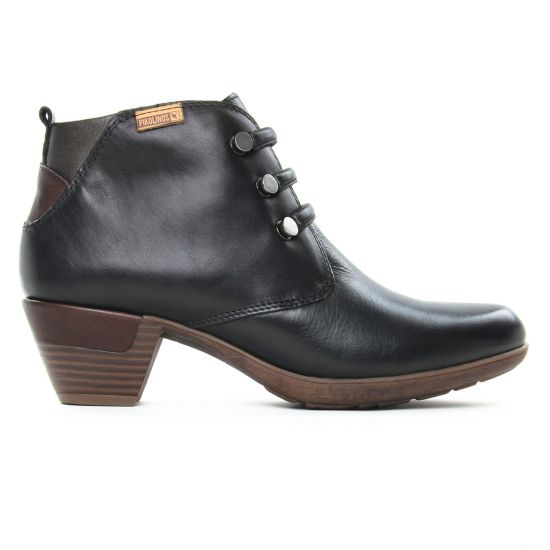 bottines à lacets noir mode femme automne hiver - Photo Produit 2