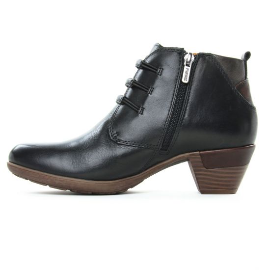 bottines à lacets noir mode femme automne hiver - Photo Produit 3