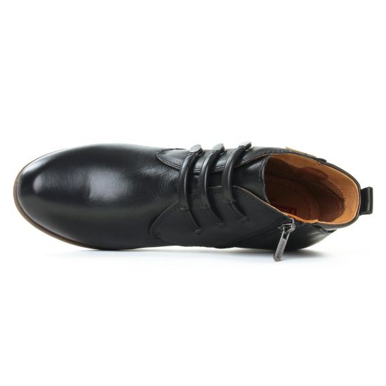 bottines à lacets noir mode femme automne hiver - Photo Produit 4