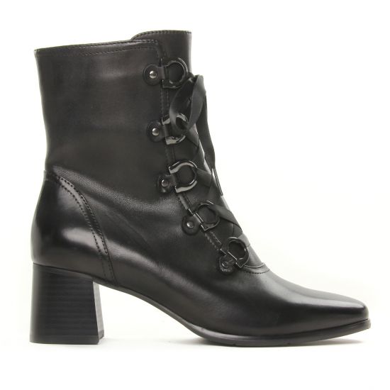bottines à lacets noir mode femme automne hiver - Photo Produit 2