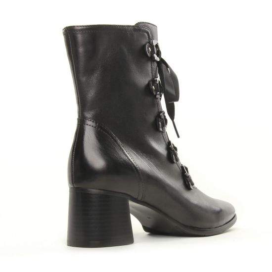 bottines à lacets noir mode femme automne hiver - Photo Produit 7