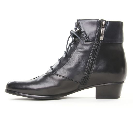bottines à lacets noir mode femme automne hiver - Photo Produit 3