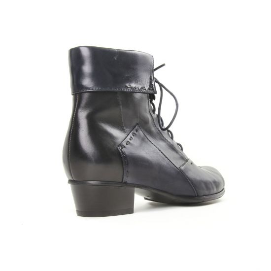 bottines à lacets noir mode femme automne hiver - Photo Produit 7