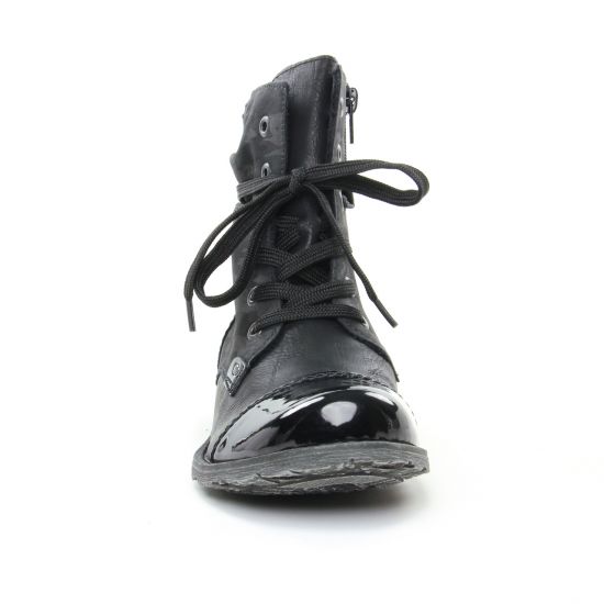 bottines à lacets noir mode femme automne hiver - Photo Produit 6