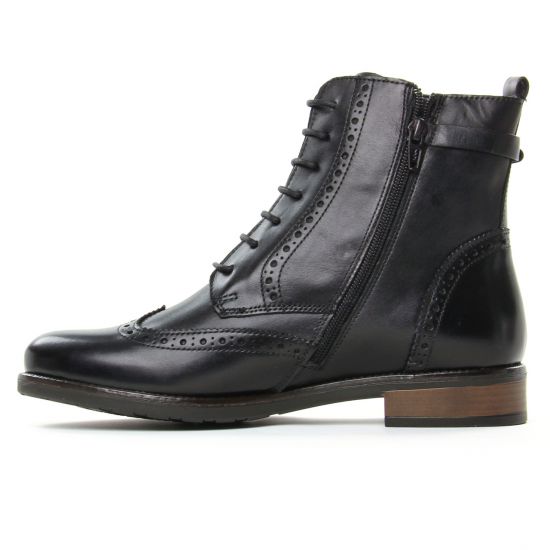 bottines à lacets noir mode femme automne hiver - Photo Produit 3