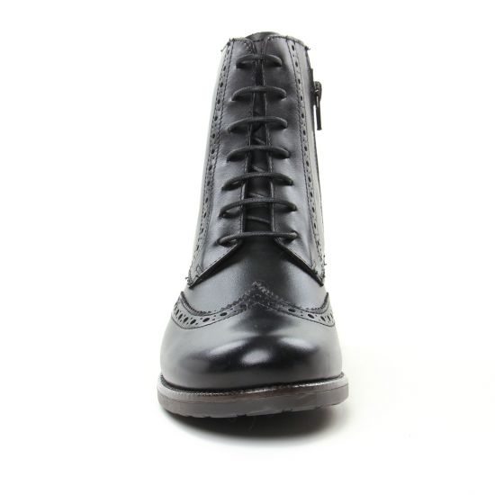 bottines à lacets noir mode femme automne hiver - Photo Produit 6