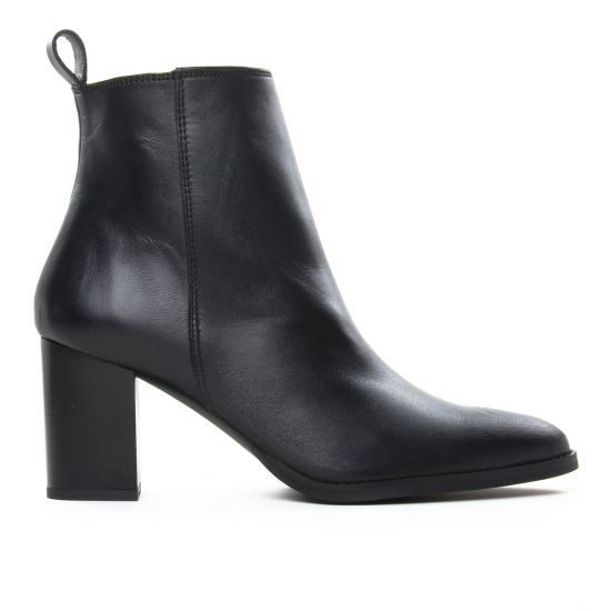 bottines à talon noir mode femme automne hiver - Photo Produit 2