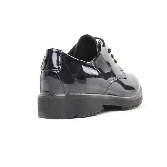 derbies bleu vernis mode femme automne hiver - Photo Produit 7