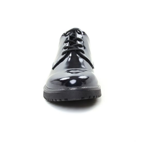 derbies bleu vernis mode femme automne hiver - Photo Produit 6