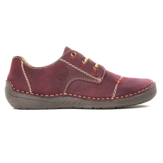 derbies bordeaux mode femme automne hiver - Photo Produit 2