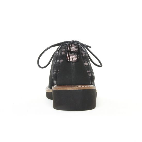 derbys compensées noir or mode femme automne hiver - Photo Produit 7