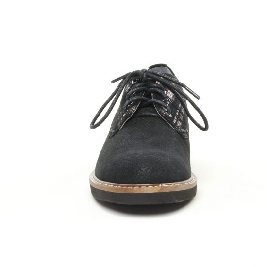 derbys compensées noir or mode femme automne hiver - Photo Produit 6