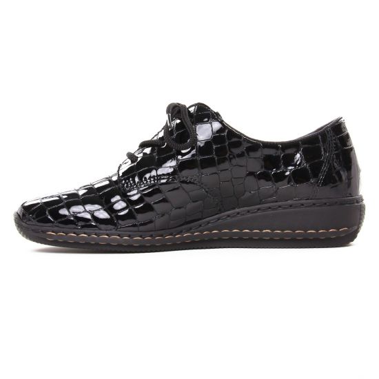 derbys compensées noir mode femme automne hiver - Photo Produit 3