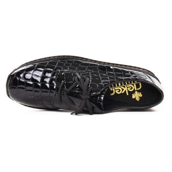 derbys compensées noir mode femme automne hiver - Photo Produit 4