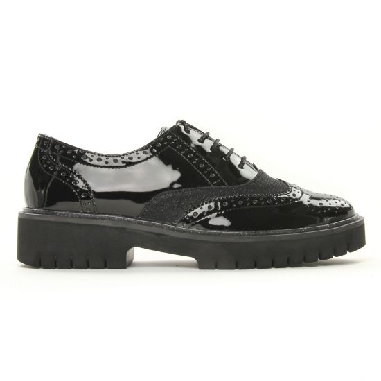 derbys compensées noir mode femme automne hiver - Photo Produit 2
