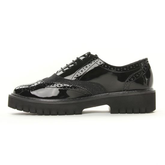 derbys compensées noir mode femme automne hiver - Photo Produit 3