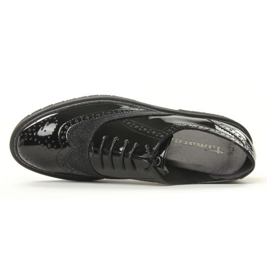 derbys compensées noir mode femme automne hiver - Photo Produit 4