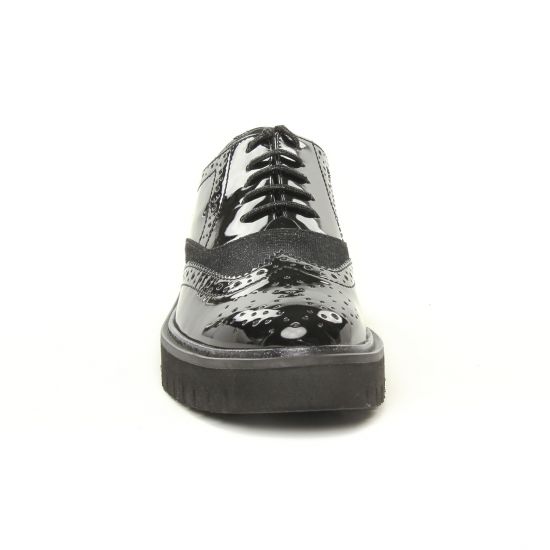 derbys compensées noir mode femme automne hiver - Photo Produit 6