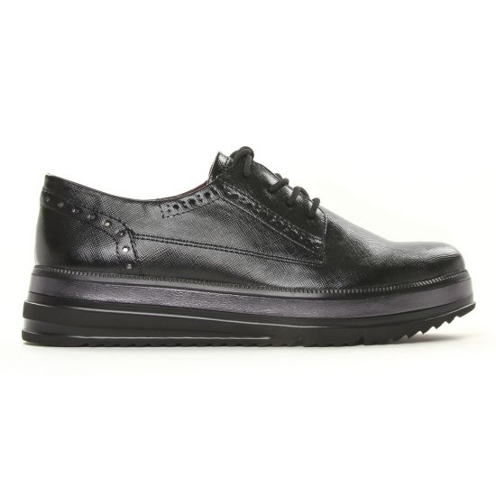 derbys compensées noir mode femme automne hiver - Photo Produit 2