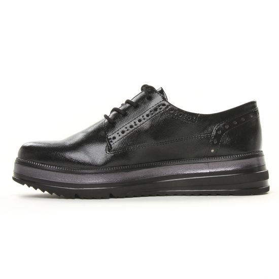 derbys compensées noir mode femme automne hiver - Photo Produit 3