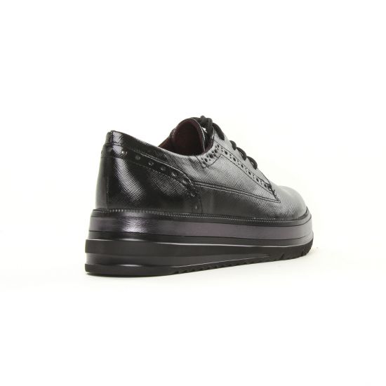 derbys compensées noir mode femme automne hiver - Photo Produit 7