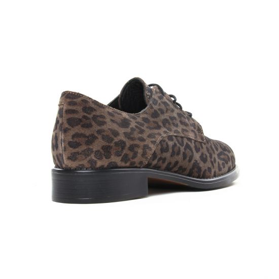 derbies marron léopard mode femme automne hiver - Photo Produit 7