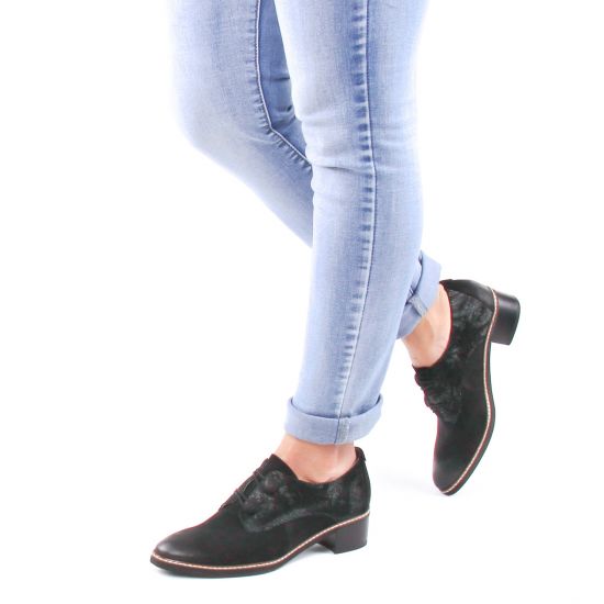 derbies noir mode femme automne hiver - Photo Produit 8