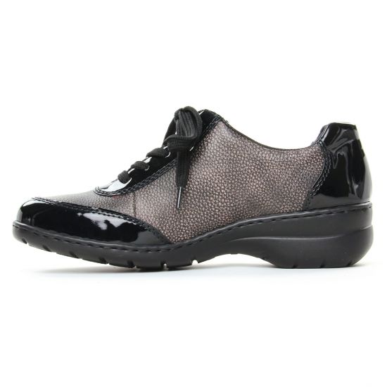 derbies noir gris mode femme automne hiver - Photo Produit 3