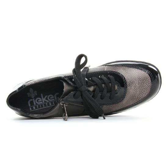 derbies noir gris mode femme automne hiver - Photo Produit 4
